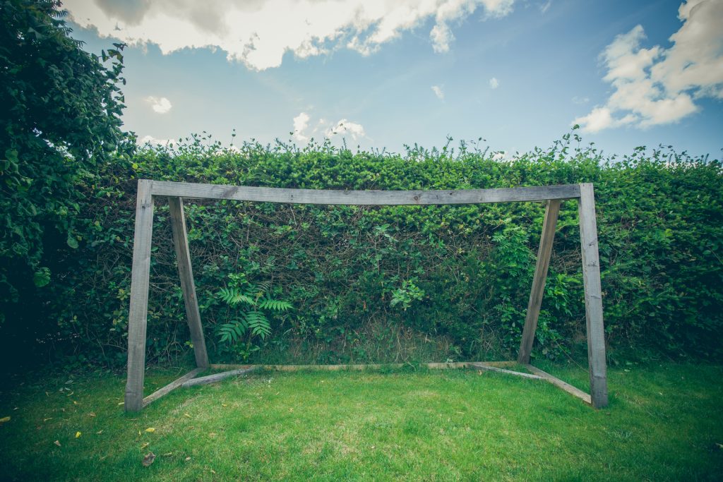 Voetbaldoel voor in de tuin